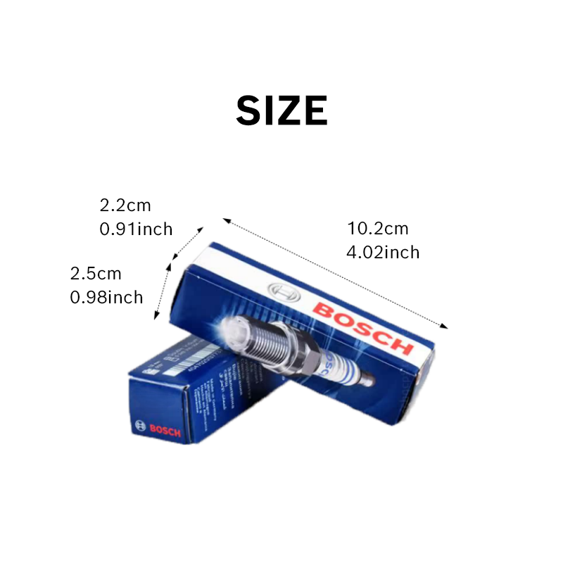 ボッシュ製 ダブルプラチナスパークプラグ 4個入り ZR5S - Bosch Spark Plug Iridium のレビューと価格