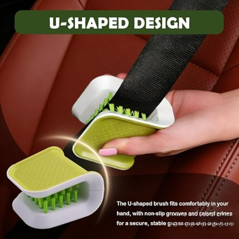 カーシートベルト用クリーニングブラシ。人間工学に基づいたU字 - Dirt Brush Interior のレビューと価格
